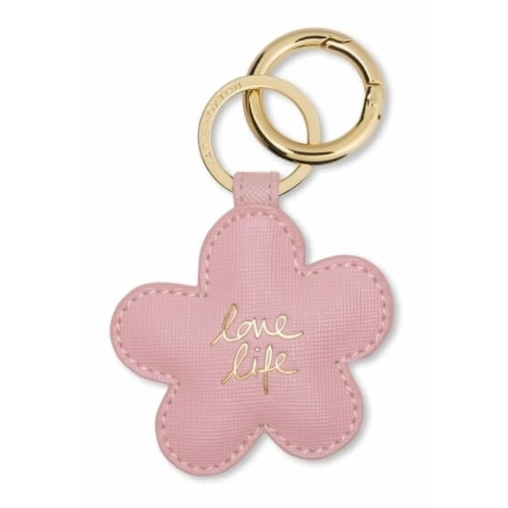 Bag Charm - Scruffy Daisy - Pink