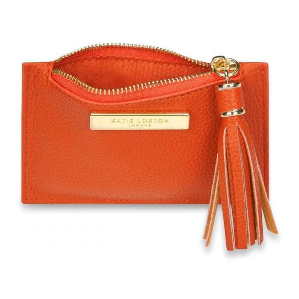 Tassel Card Holder | Burnt Orange