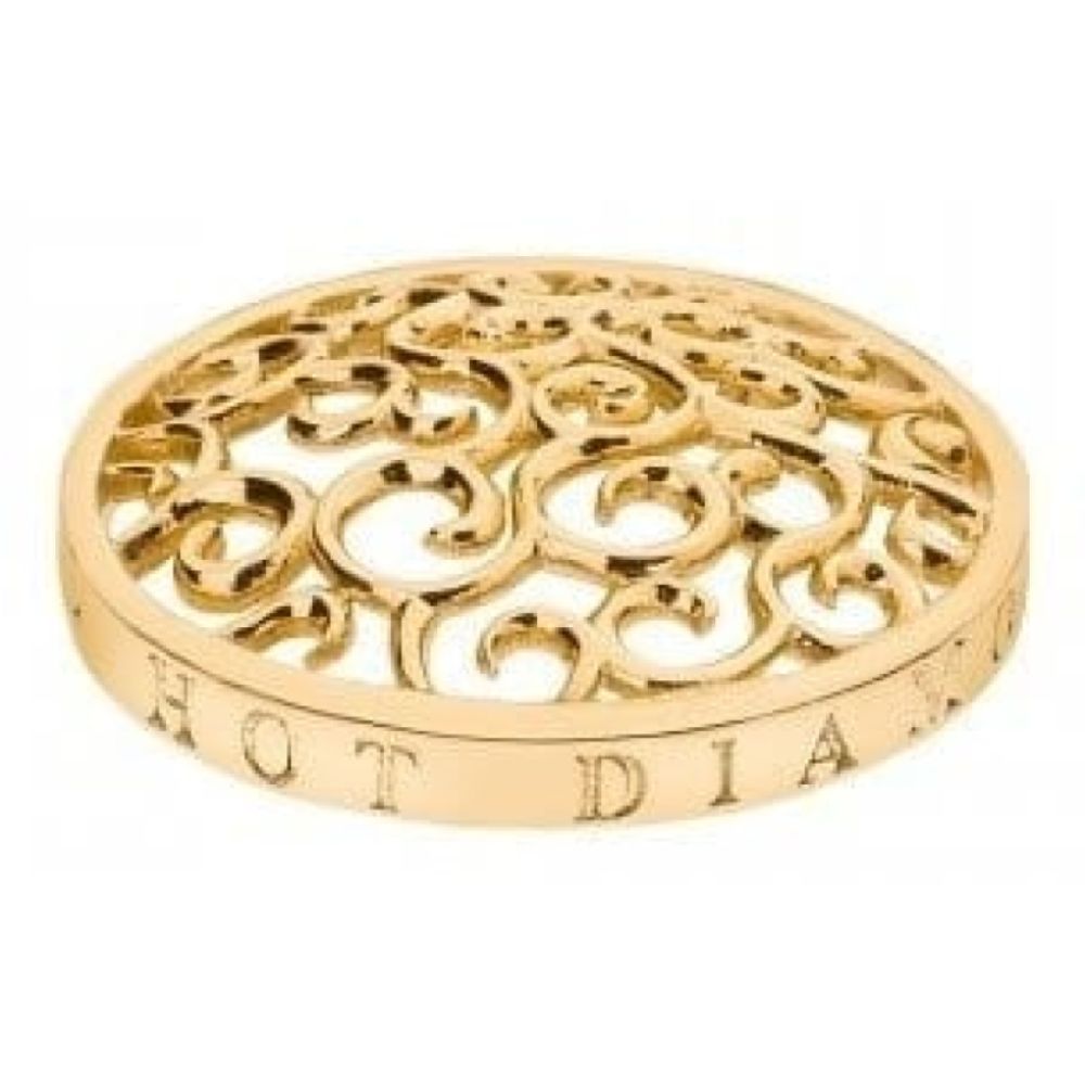 25 mm Gold Plated Winding Path Coin