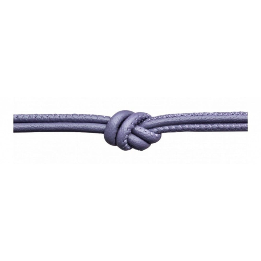 Purple Leather Customisable Necklace