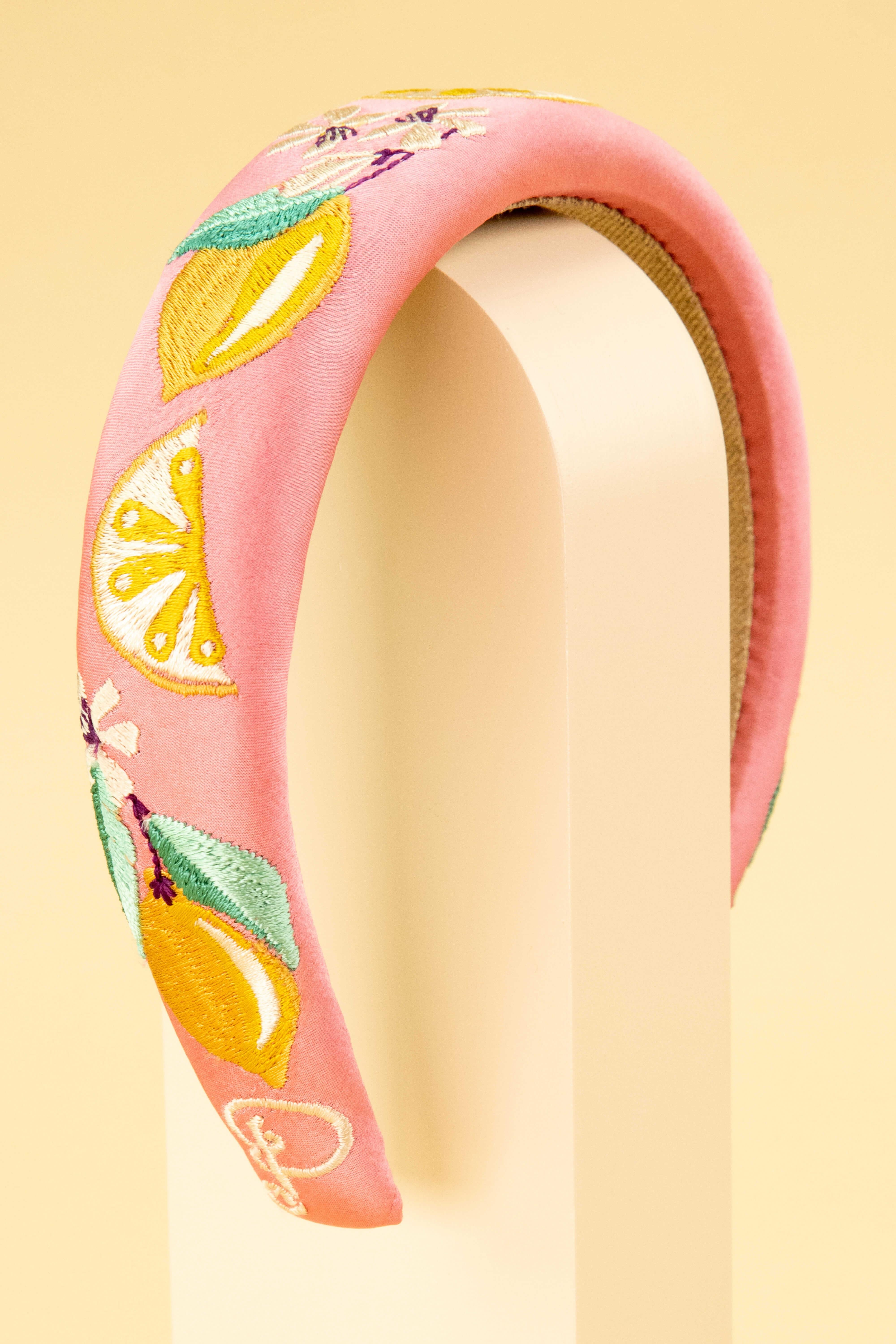 Sicilian Lemon Padded Headband - Candy