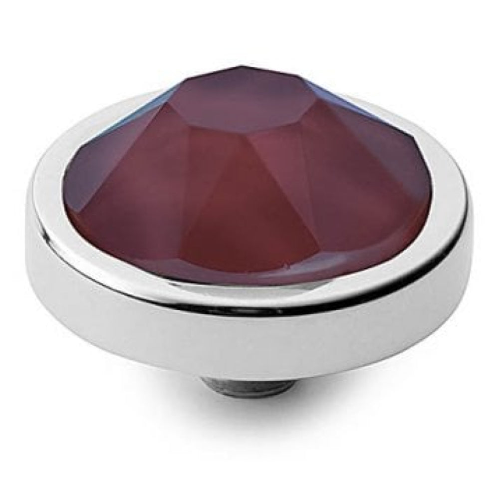 Interchangeable Canino Dark Red Crystal Top in S/P
