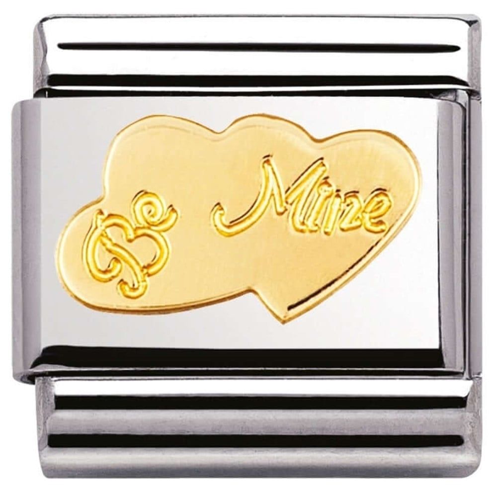 Classic Gold 'Be Mine' Hearts Link