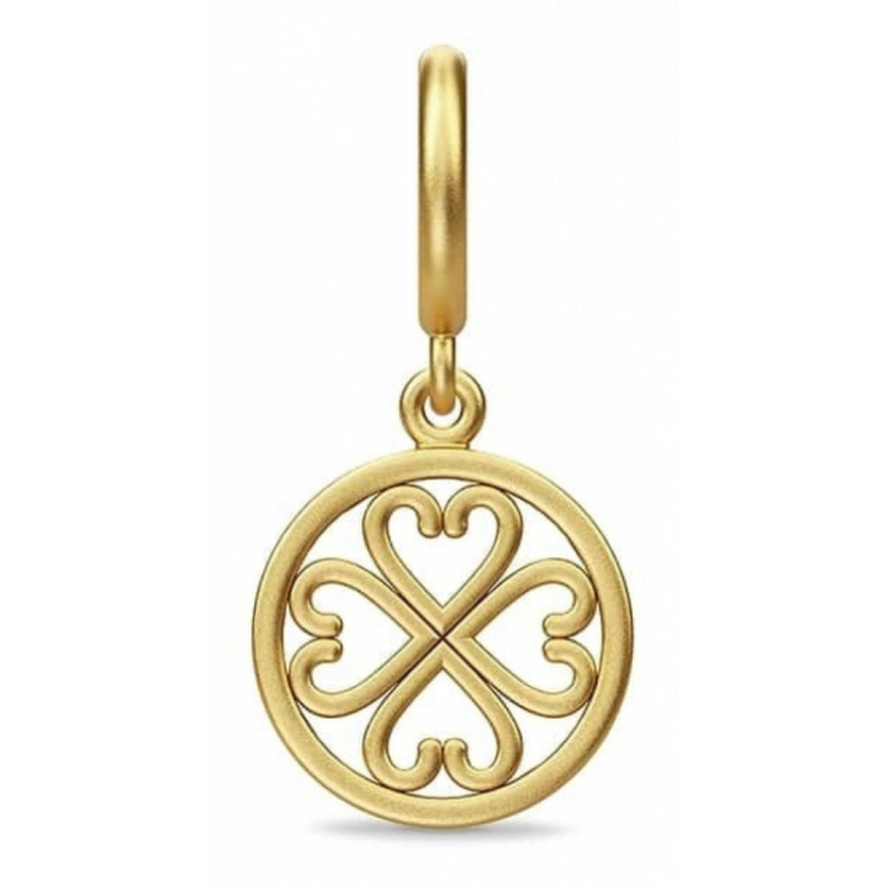 Hearts Circle Gold Plated Charm