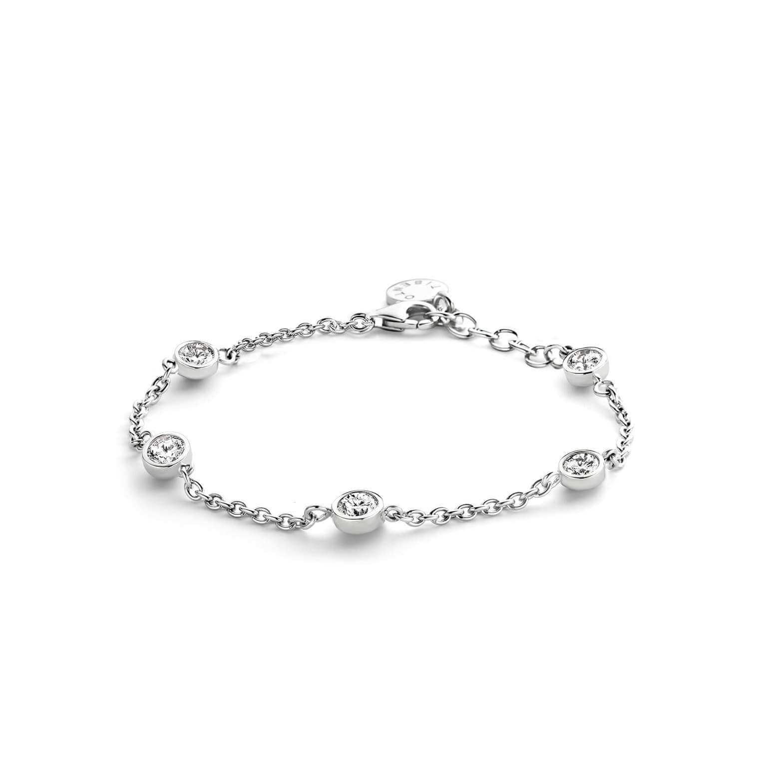 Minimalistic Oval Links Silver Chain Bracelet
