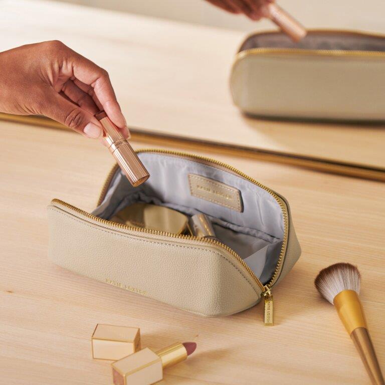 Small Make Up Bag - Light Taupe