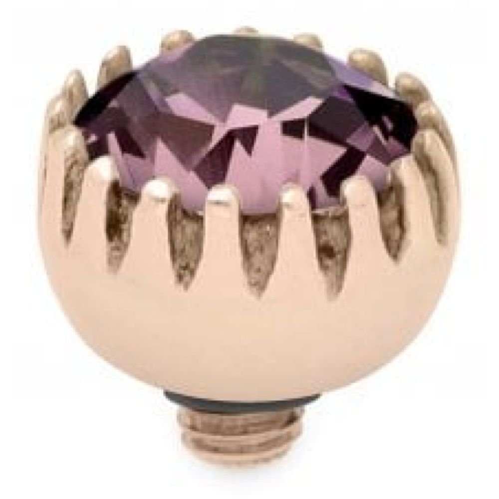 Light Rose Crystal Interchangeable Top London (Rg/P)