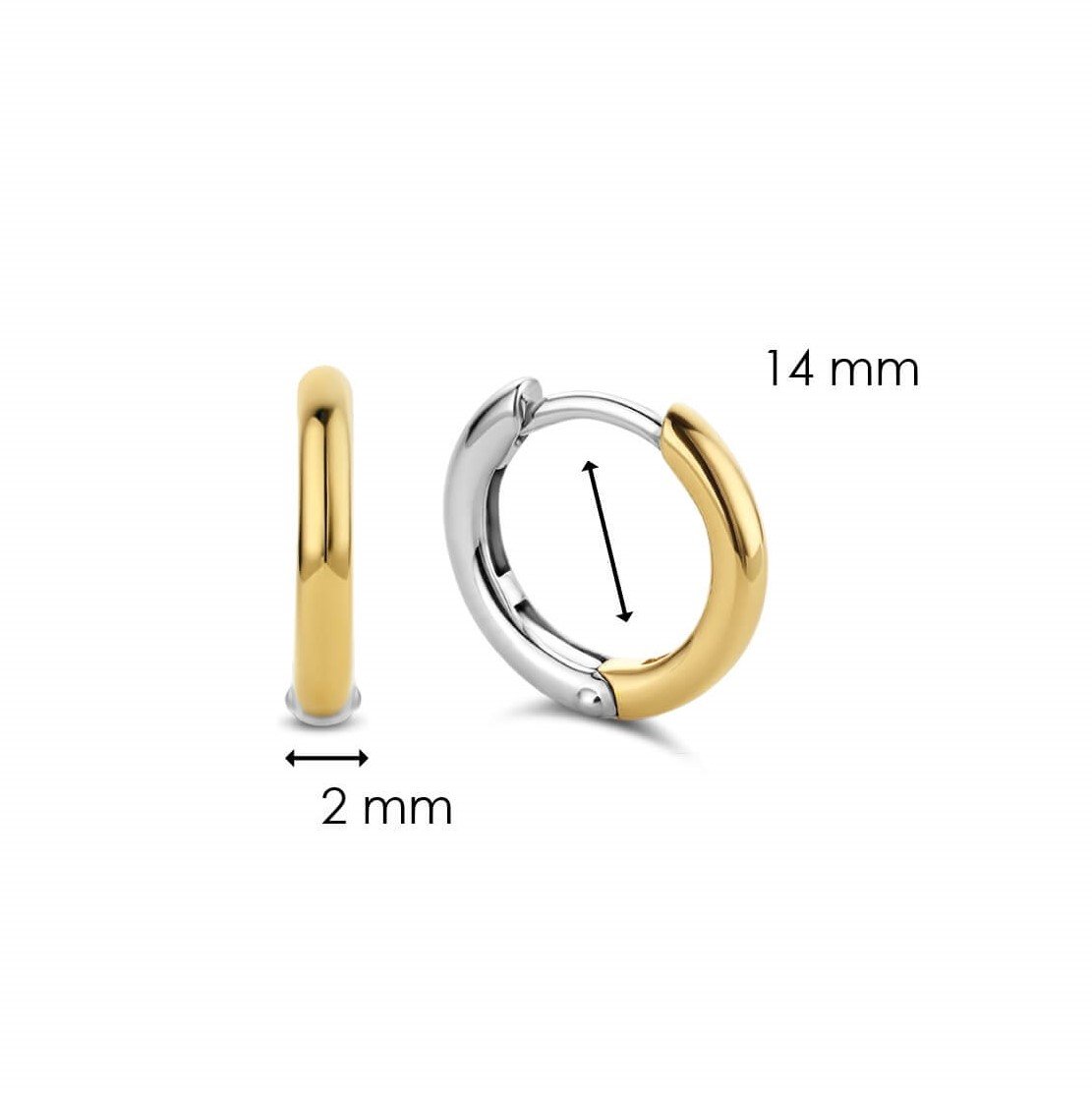Silver & Gold Plated Small Hoop Earrings