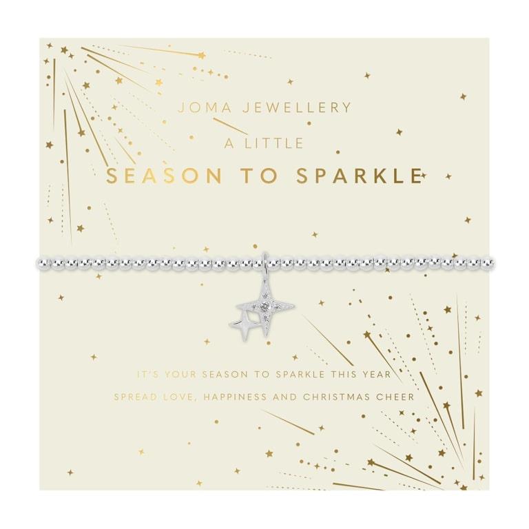 Christmas A Little 'Season To Sparkle' Silver Plated Bracelet