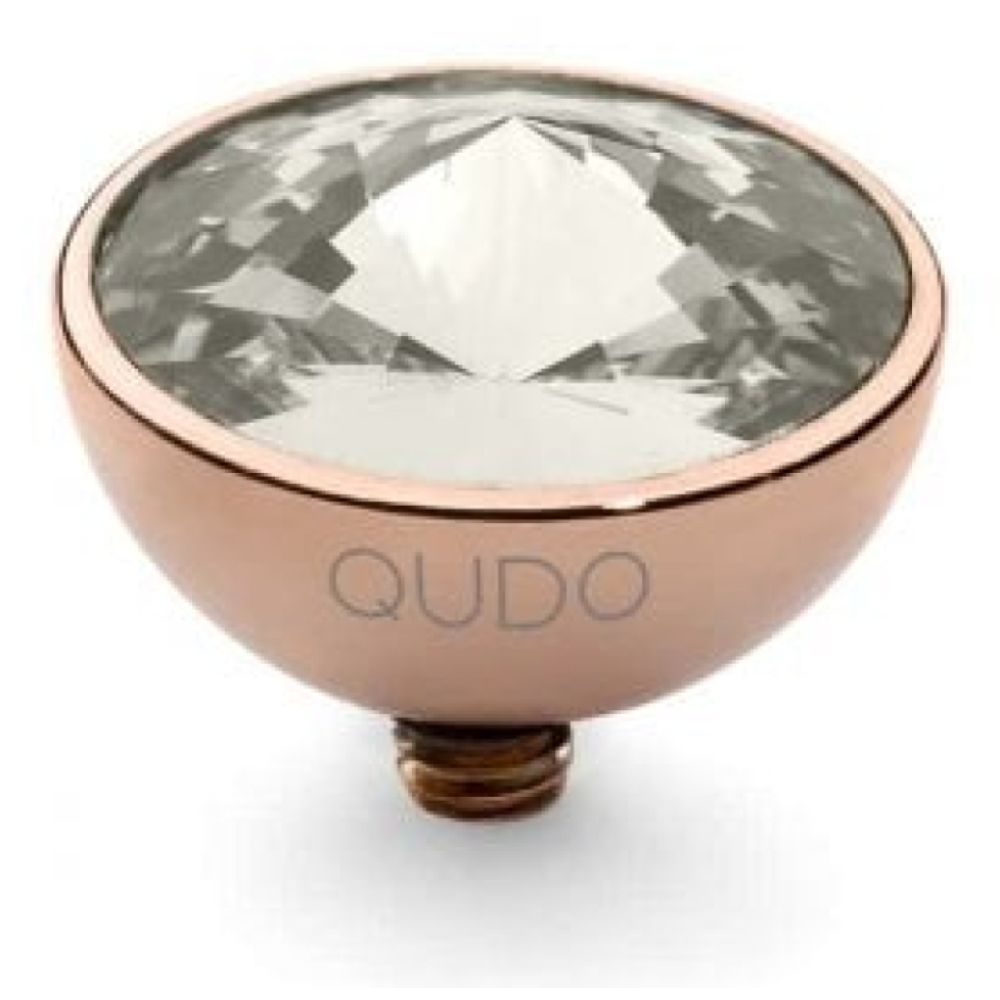 Famosa Rose Gold 11.5mm Bottone Ring Top Silver Shade