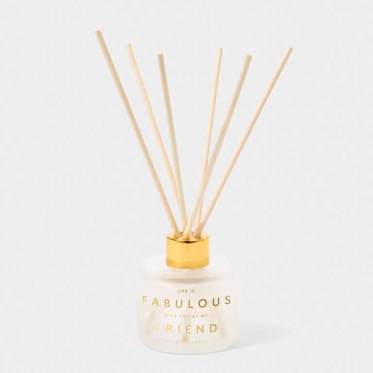 Sentiment Reed Diffuser | Life Is Fabulous With You As My Friend | Champagne And Sparkling Berry