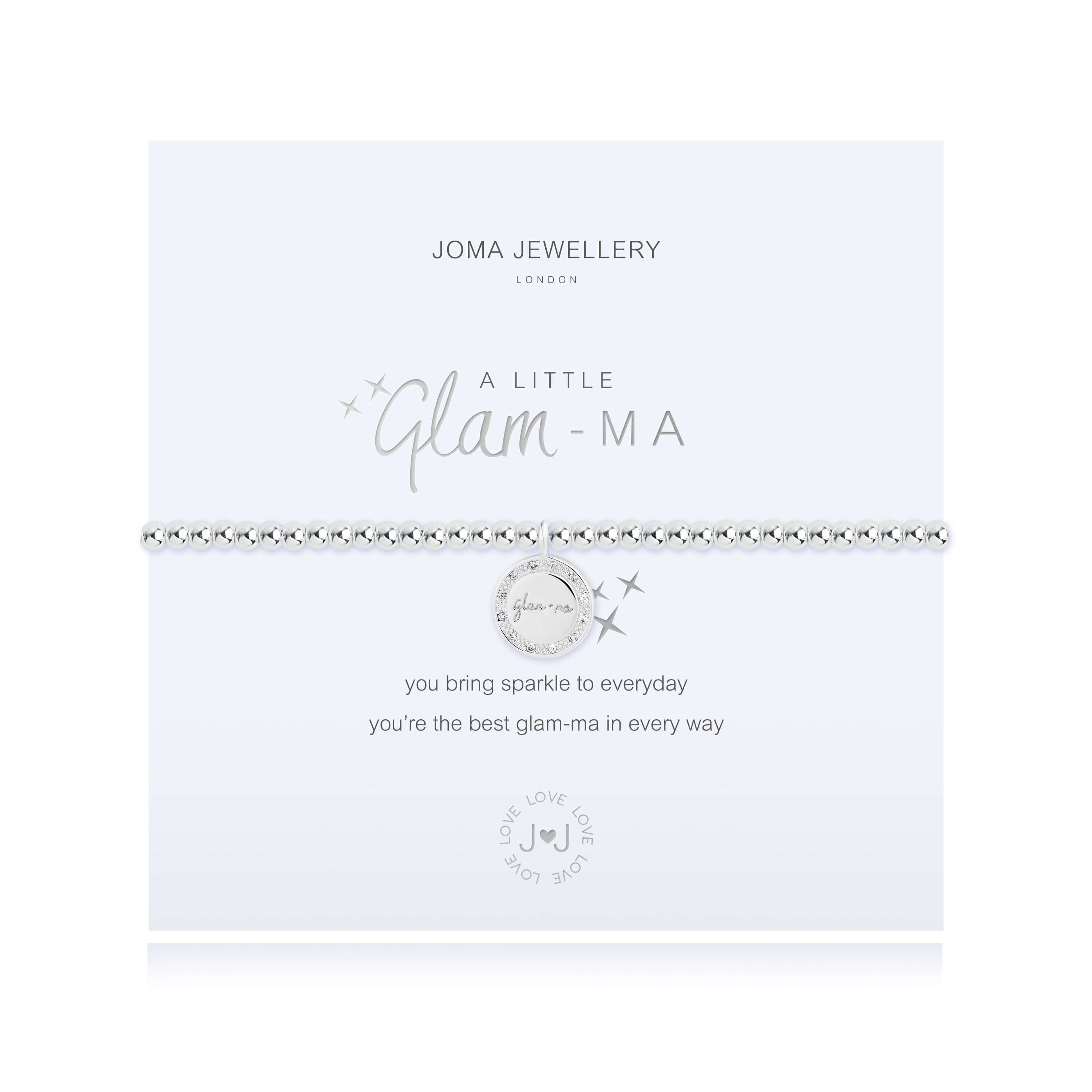 A Little | Glam-Ma | Silver | Bracelet | 17.5cm Stretch