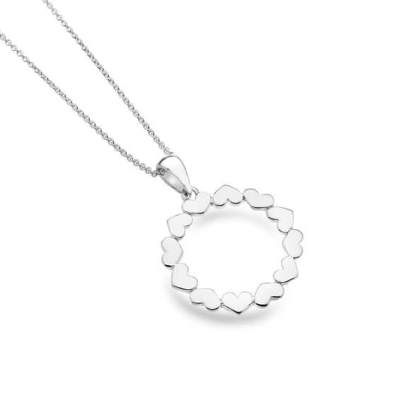 Origins Multiple Hearts Round Pendant Necklace