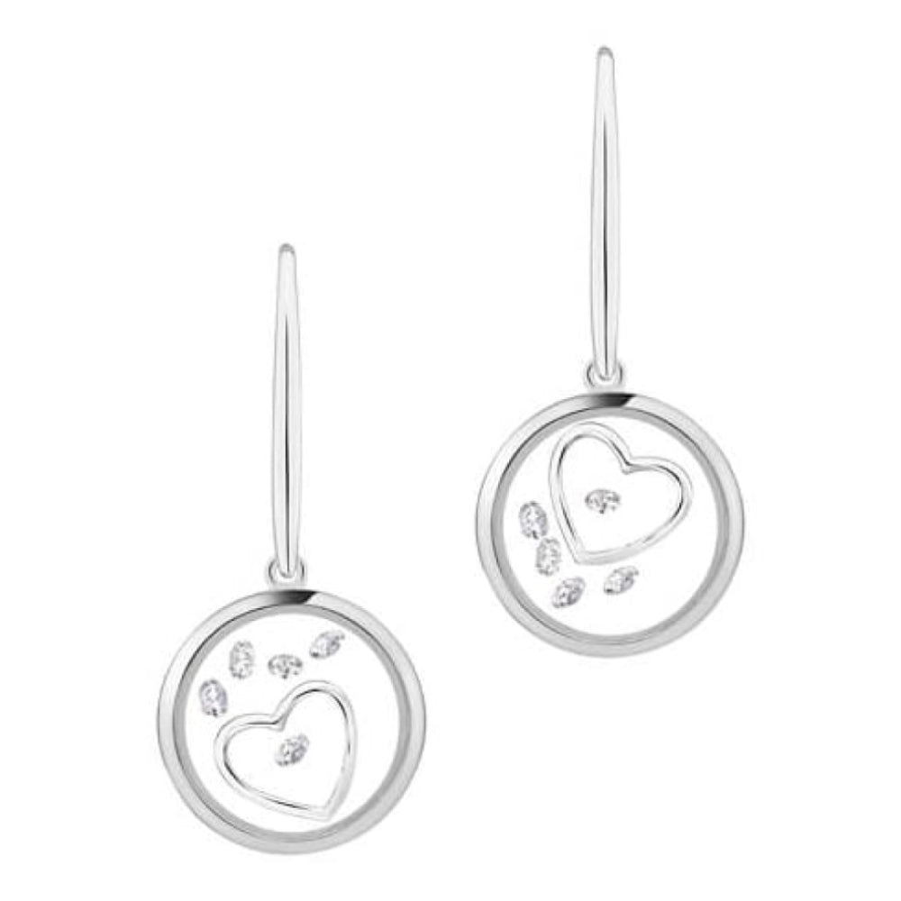 Open Heart Earrings (E5250 CZ)