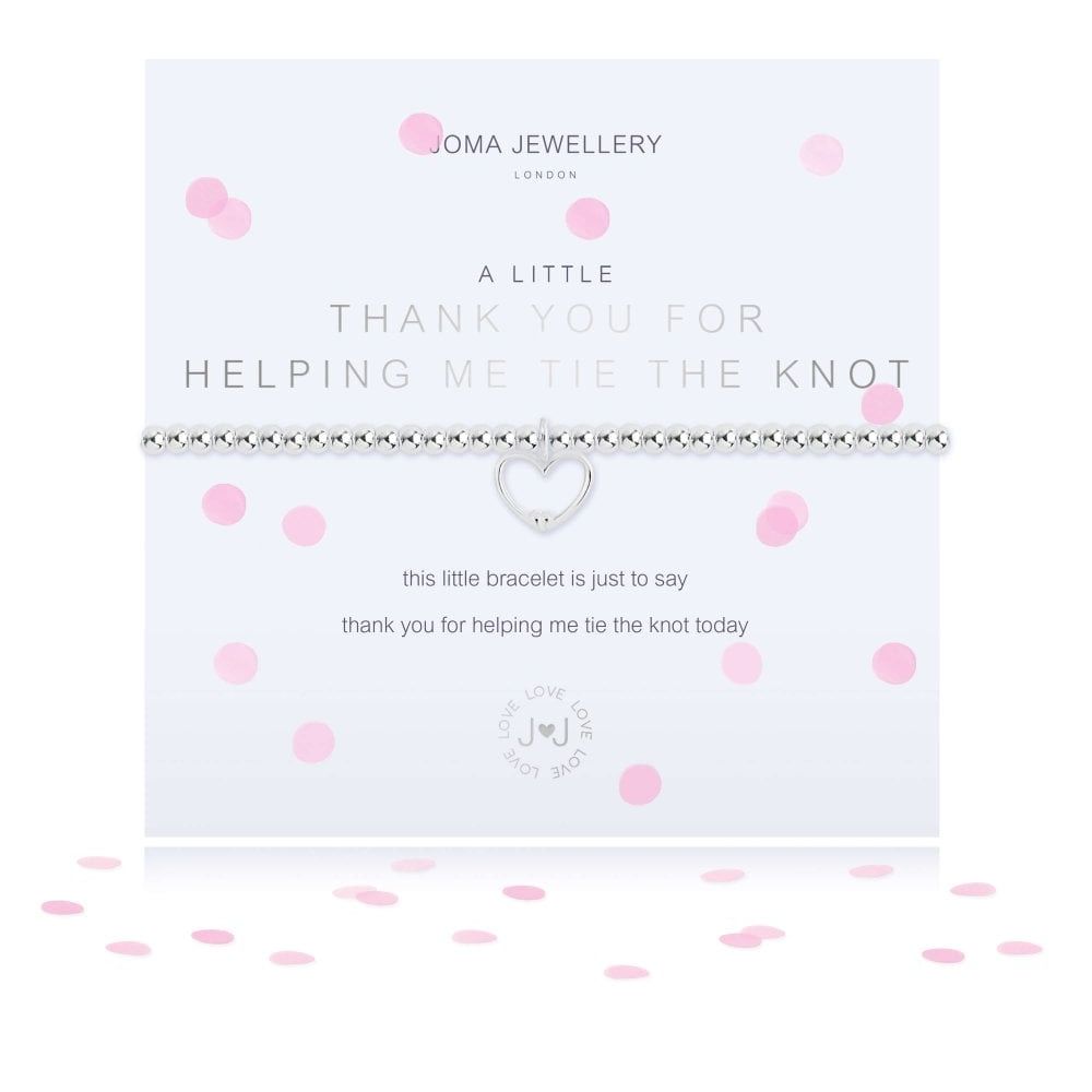 A Little | Thank You For Helping Me Tie The Knot |Bracelet | 17.5cm Stretch