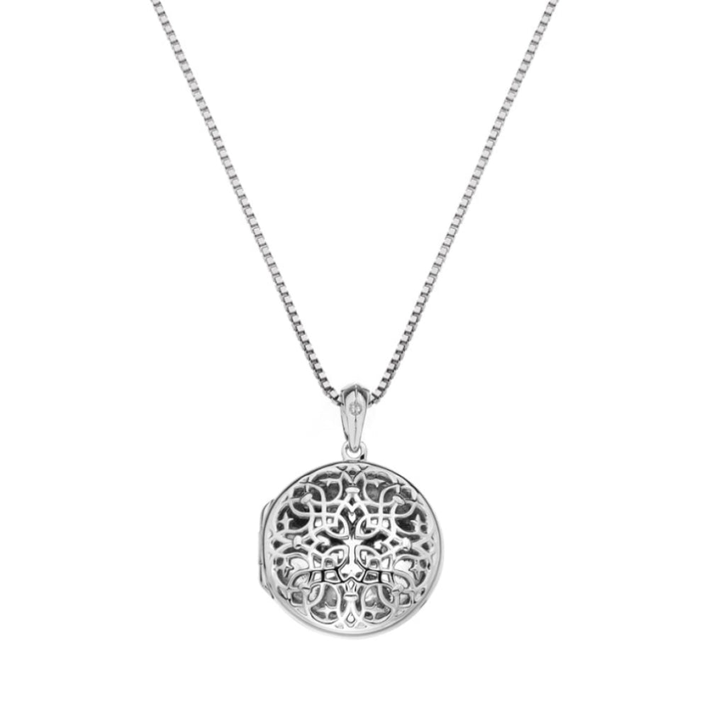 Silver Small Circle Shelter Locket