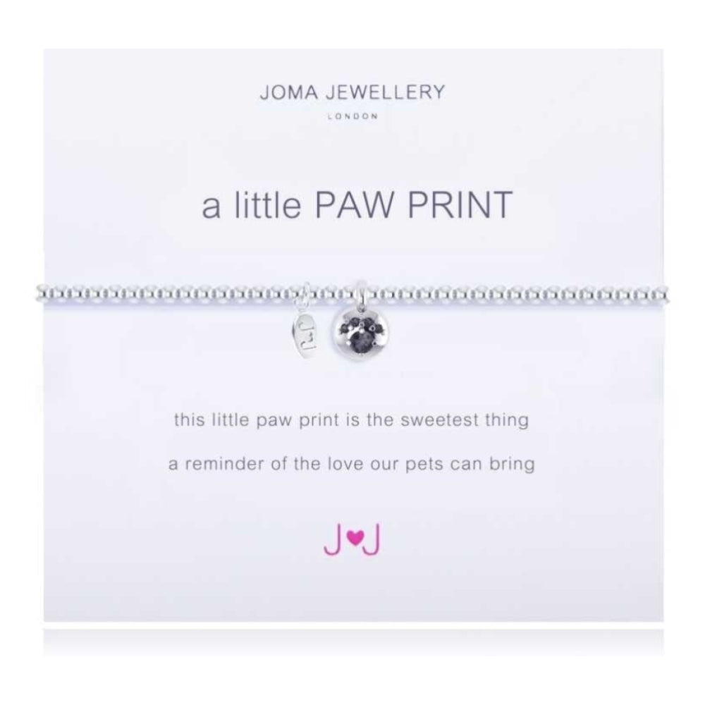 a little PAW PRINT - silver bracelet