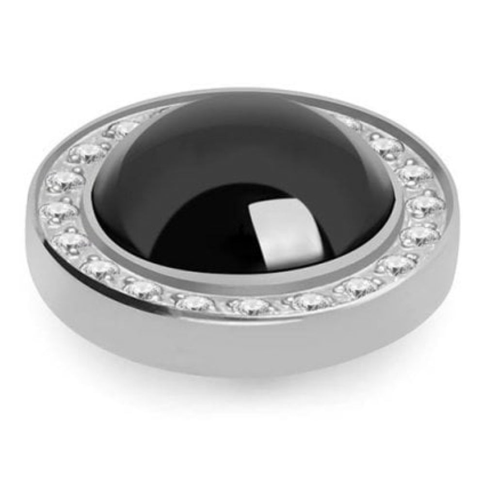10.5mm Interchangeable Canino Deluxe Jet Hematite Pearl Top in S/P
