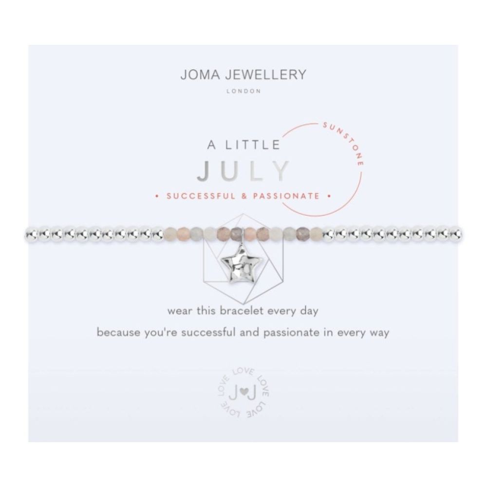 A Little | Birthstone July Sunstone |Bracelet | 17.5cm Stretch