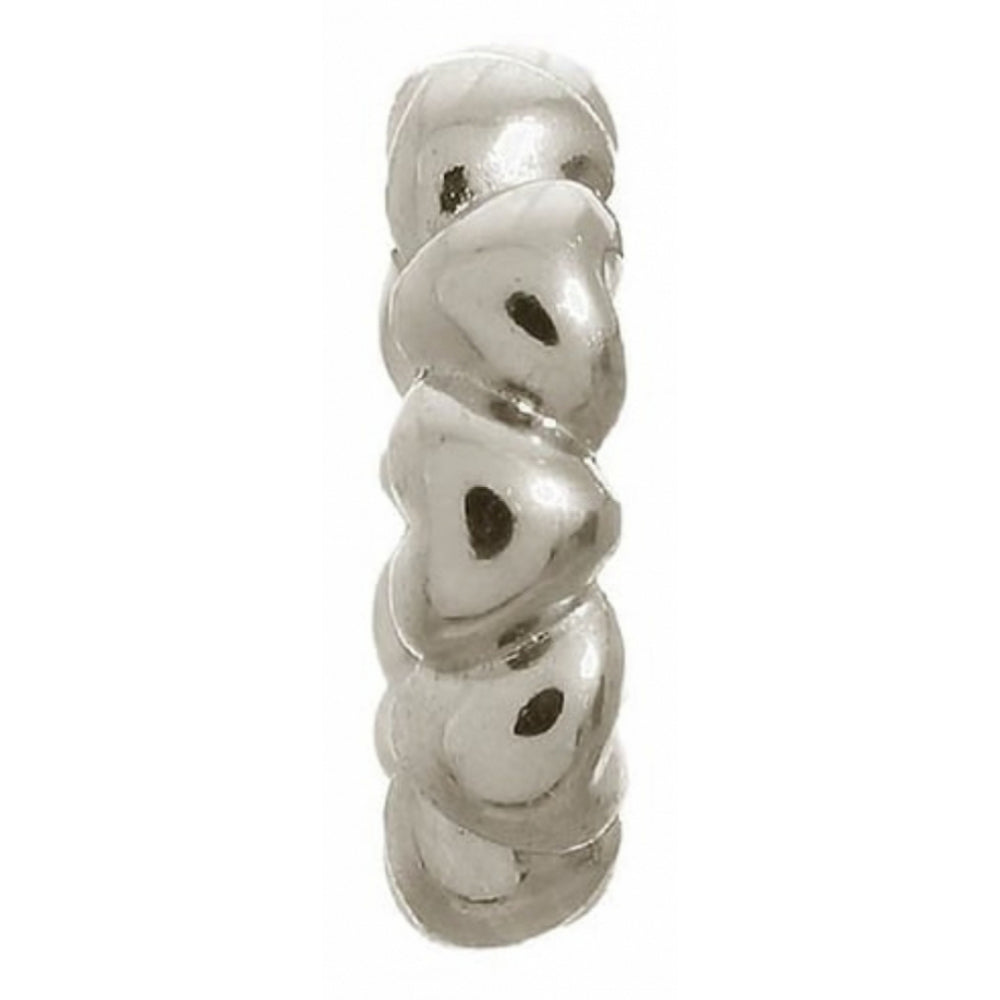 Sterling Silver Hearts Ring Charm