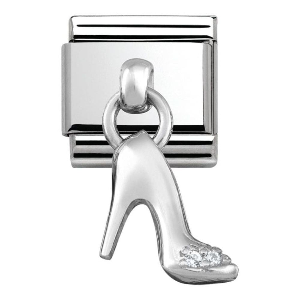 Classic Stiletto CZ Charm Link