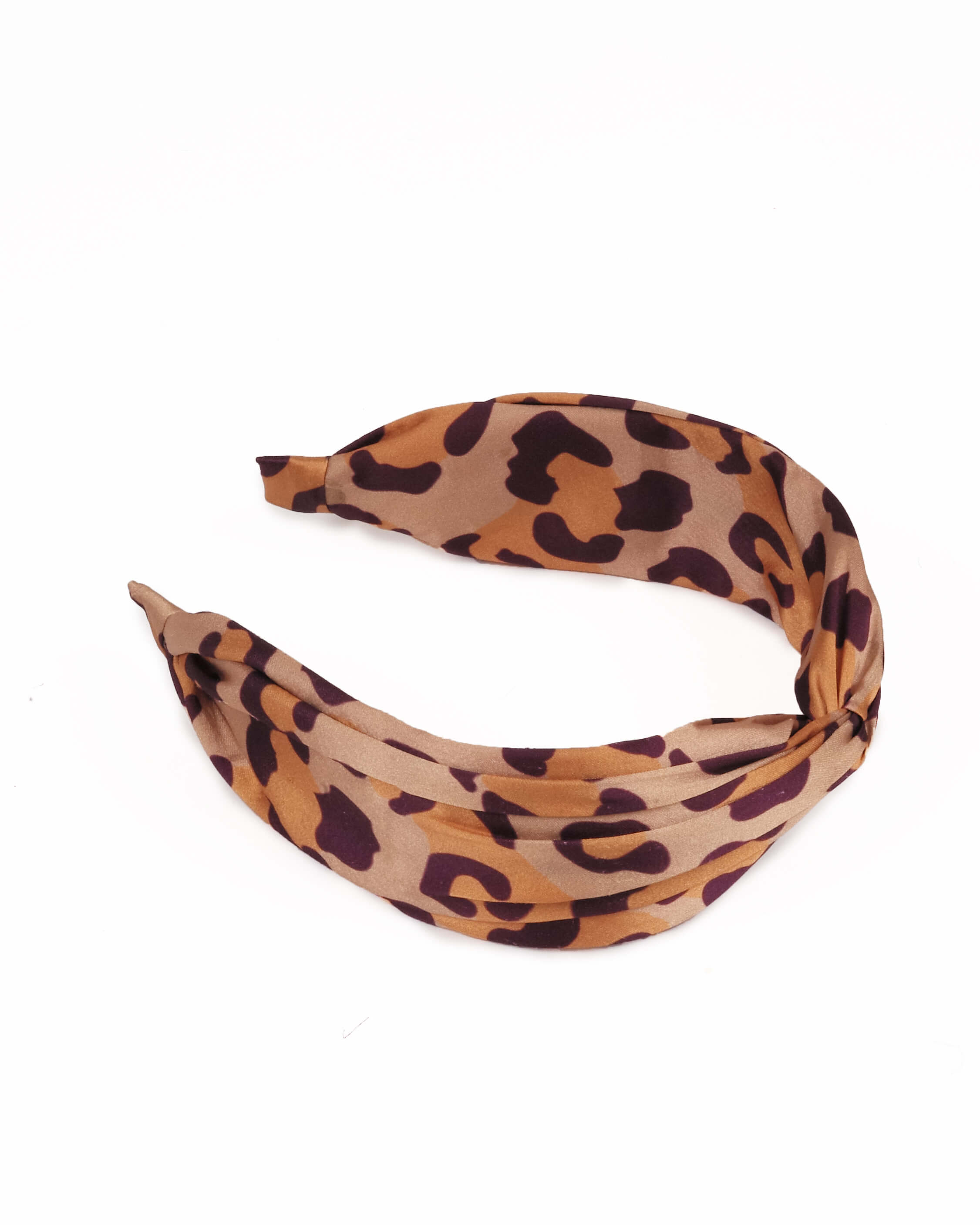 Satin Headband Leopard Print