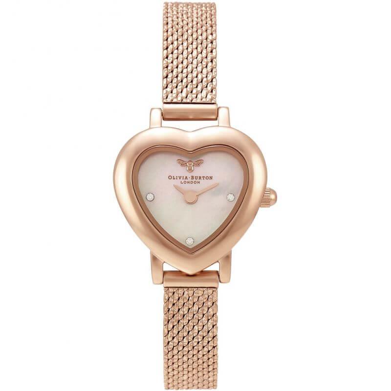 Mini Heart Blush Watch Rose Gold Plated