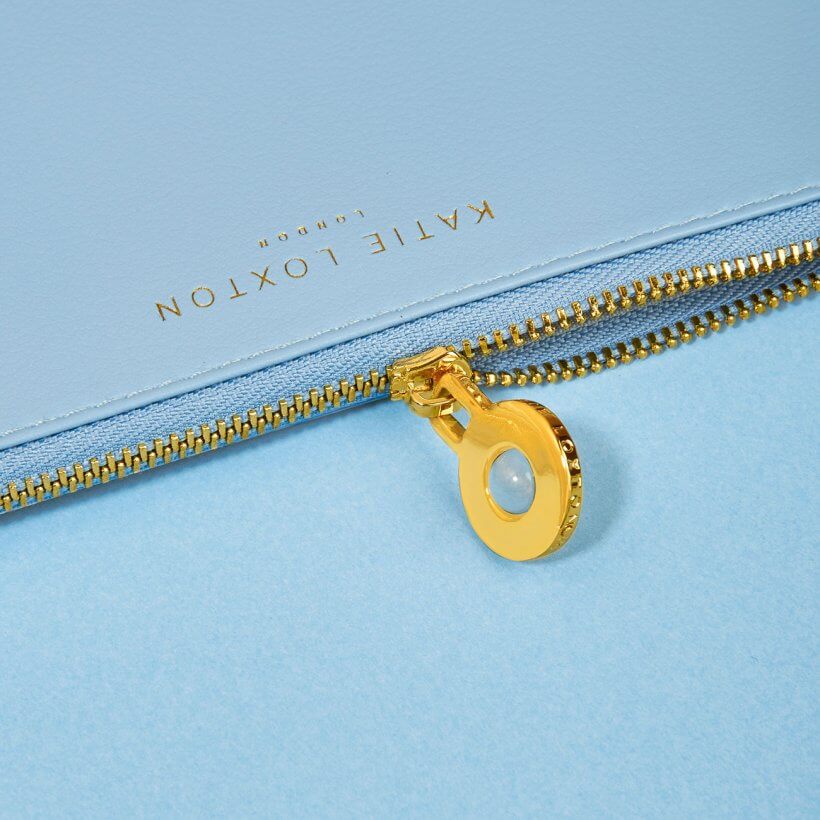 Birthstone Perfect Pouch | March | Aqua Crystal | Blue
