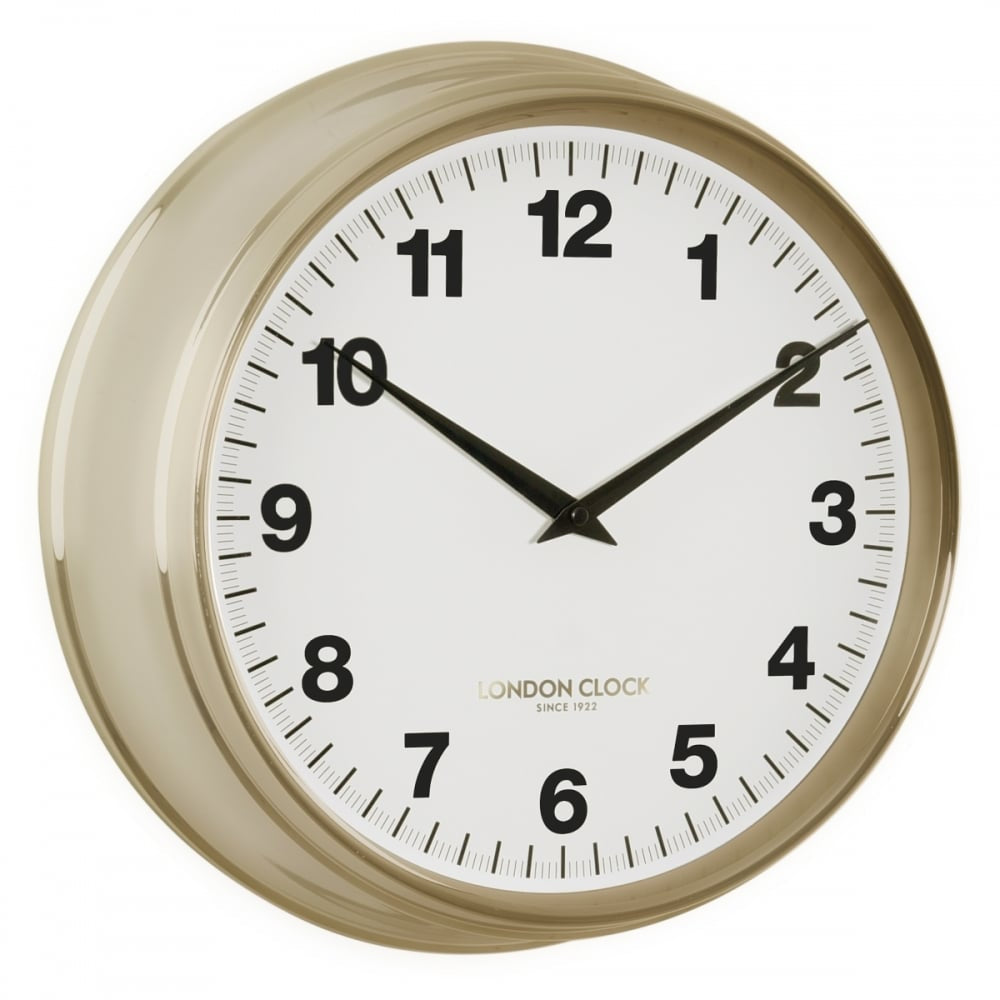 Station Coach Gold Wall Clock