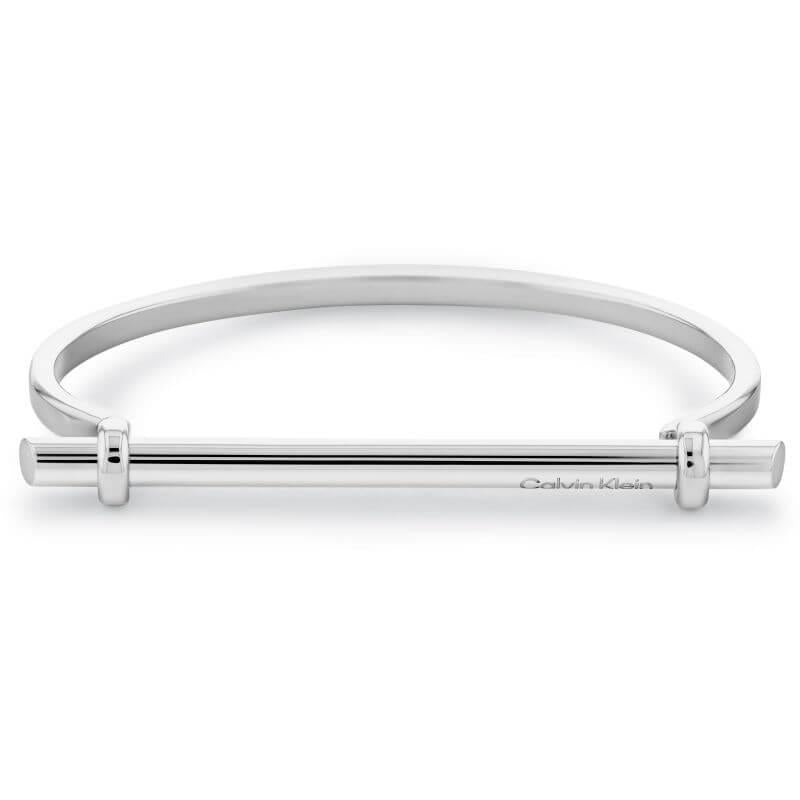 Silver Tone Bar Bangle