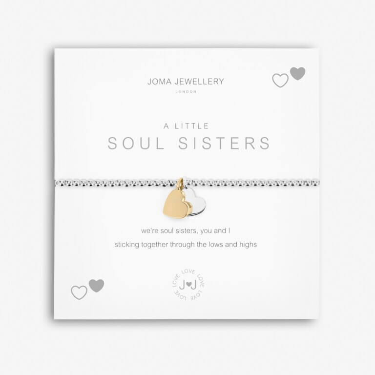 A Little | Soul Sisters | Silver | Bracelet | 17.5cm Stretch