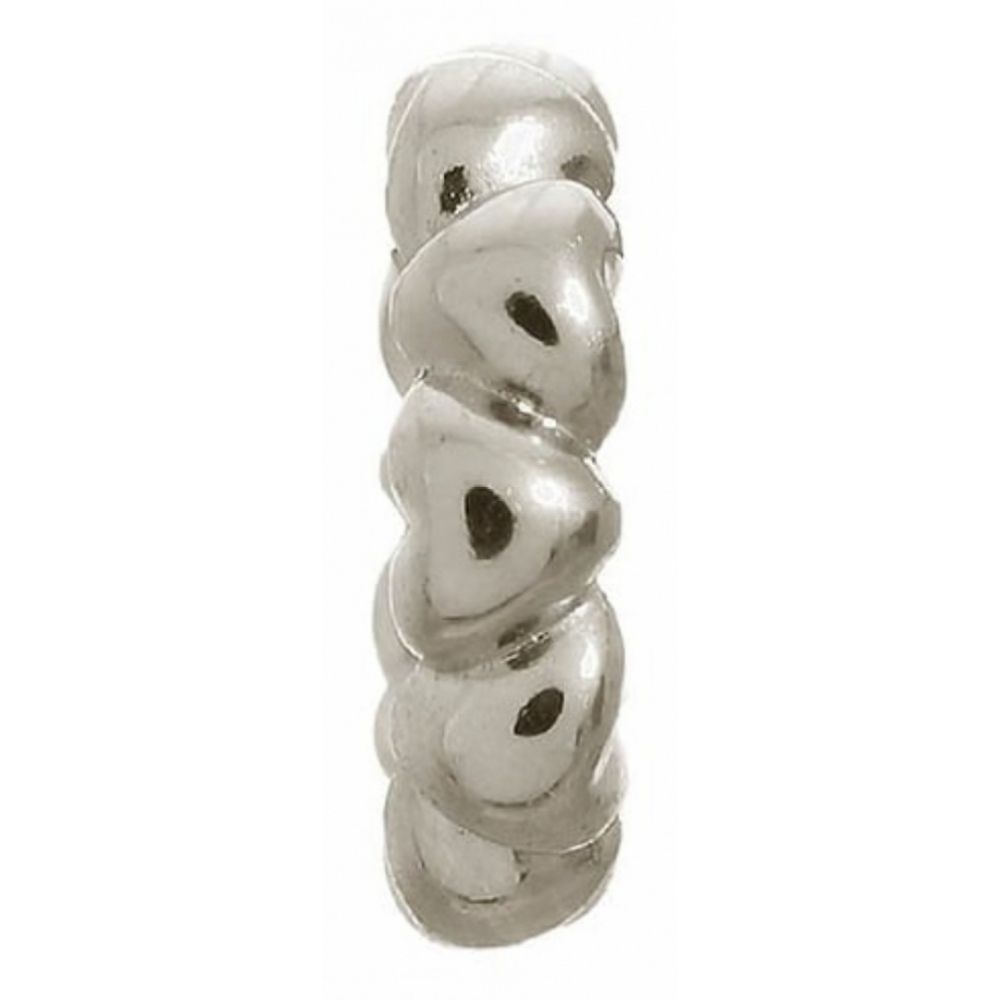 Sterling Silver Hearts Ring Charm