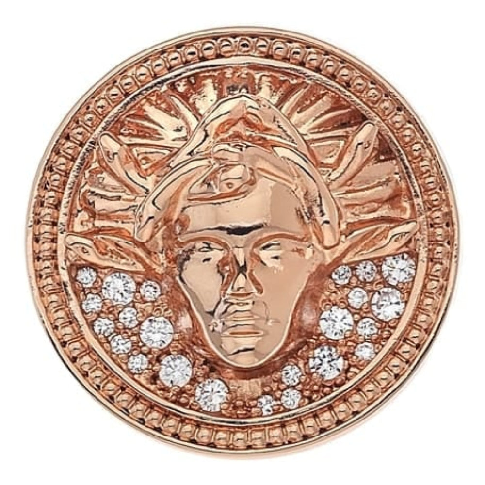 Medusa Bianca Rose Gold Plated - 25mm