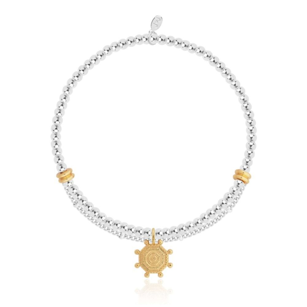 Amulet | Gold Shield Chain Bracelet | 17.5cm Stretch