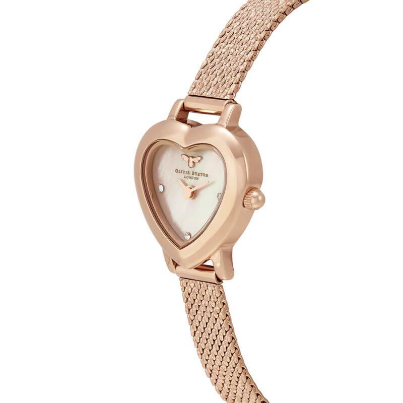 Mini Heart Blush Watch Rose Gold Plated