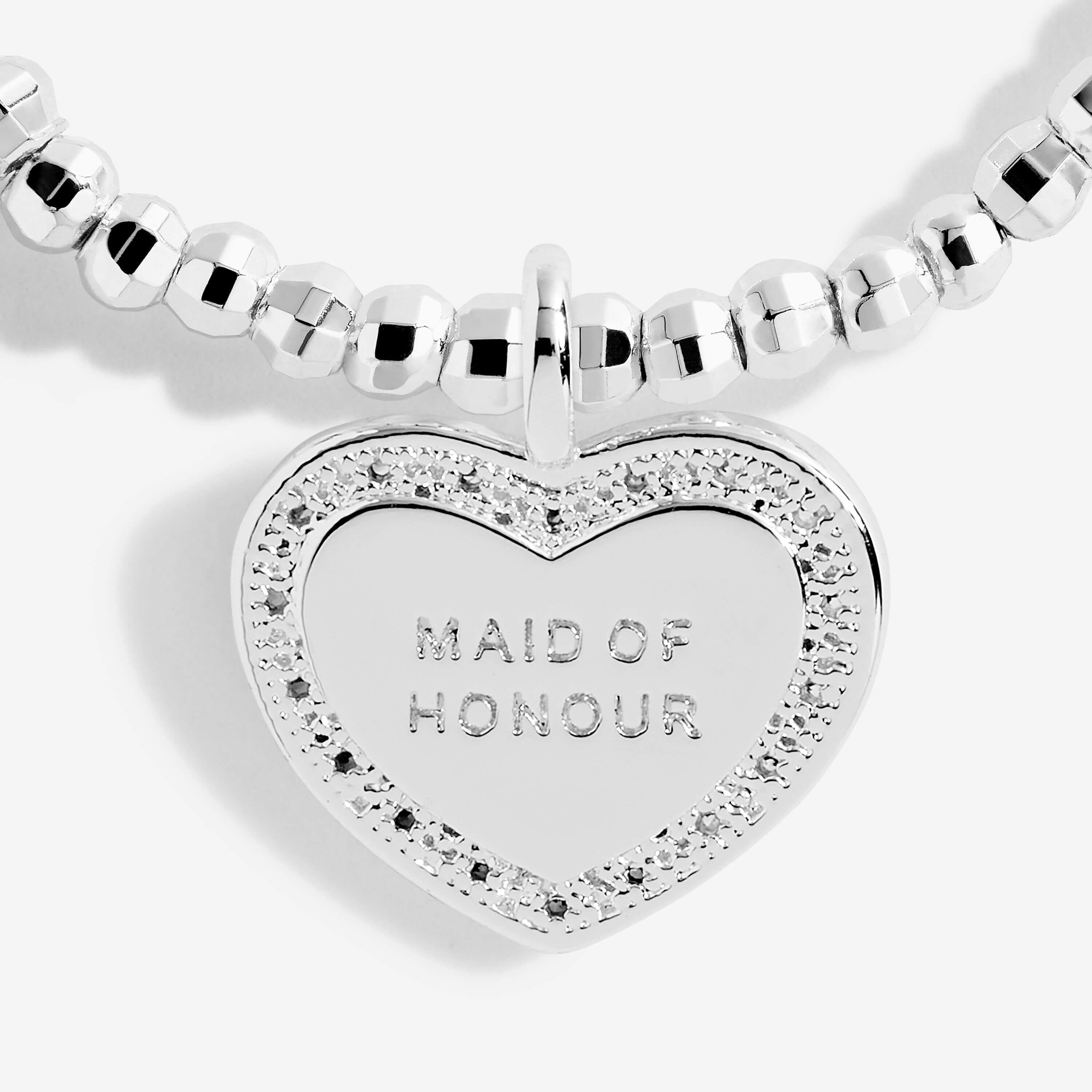 Beautifully Boxed Bridal Bracelets | Beautiful Maid Of Honour | Silver | Bracelet | 17.5cm Stretch