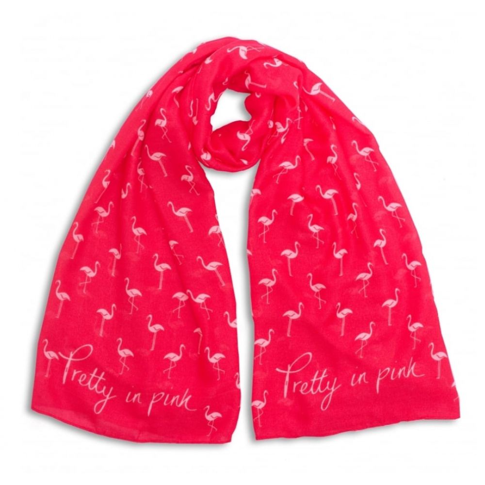 Sentiment Scarf - Pretty In Pink - Fuchsia Pink