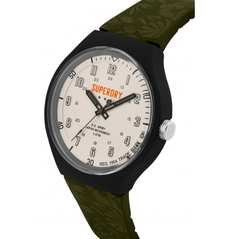 Urban Tropic Camo Grey Dial With Green Strap