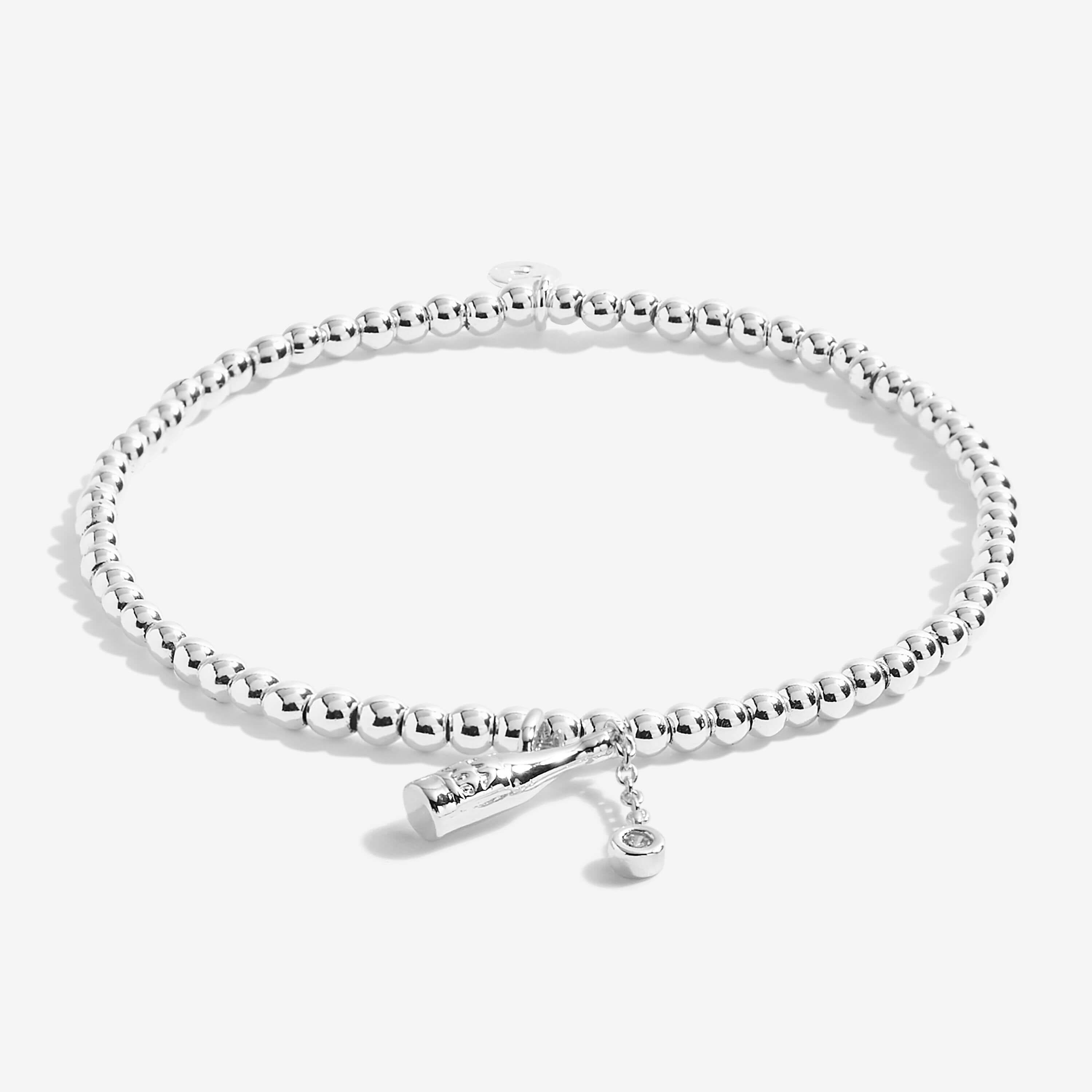 A Little | Pop The Bubbly | Silver | Bracelet | 17.5cm Stretch