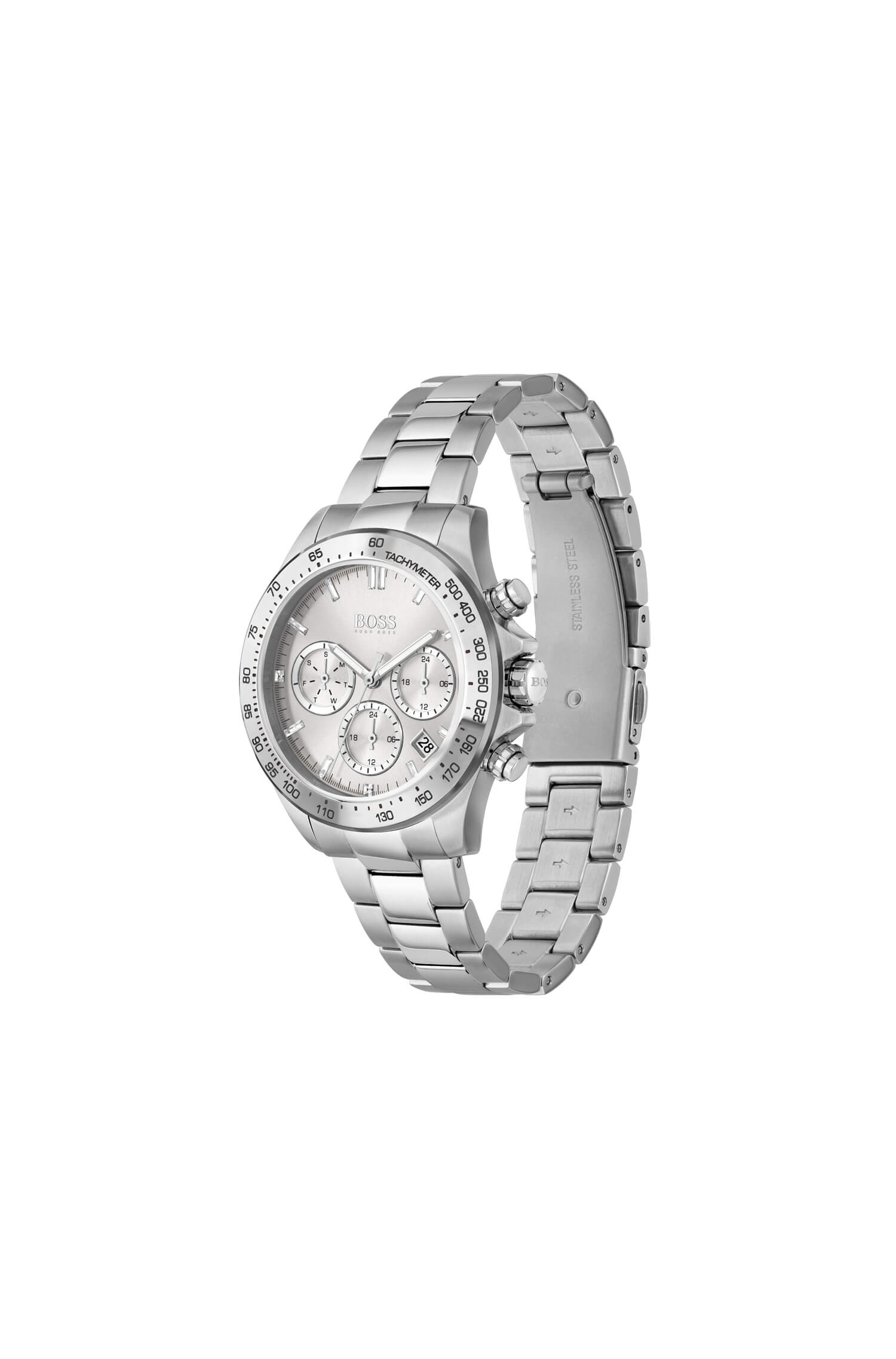 Novia Stainless Steel Silver Chronograph Dial Ladies Watch