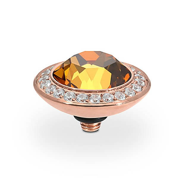 Interc Tondo Deluxe RG Light Amber 13mm Top