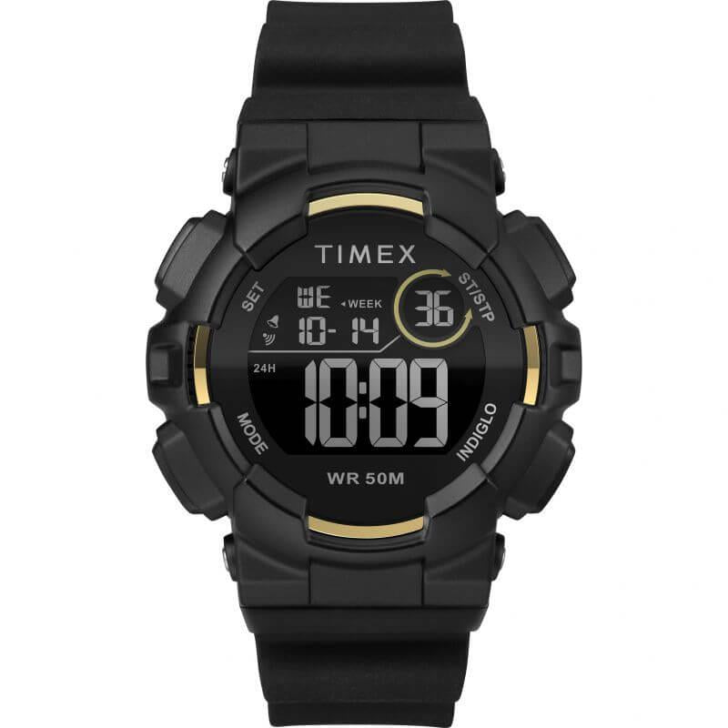 Black Silicone Unisex Digital Watch