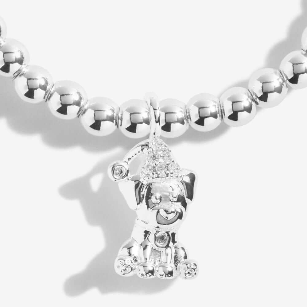 Christmas A Little | Santa Paws | Silver | Bracelet | 17.5cm Stretch