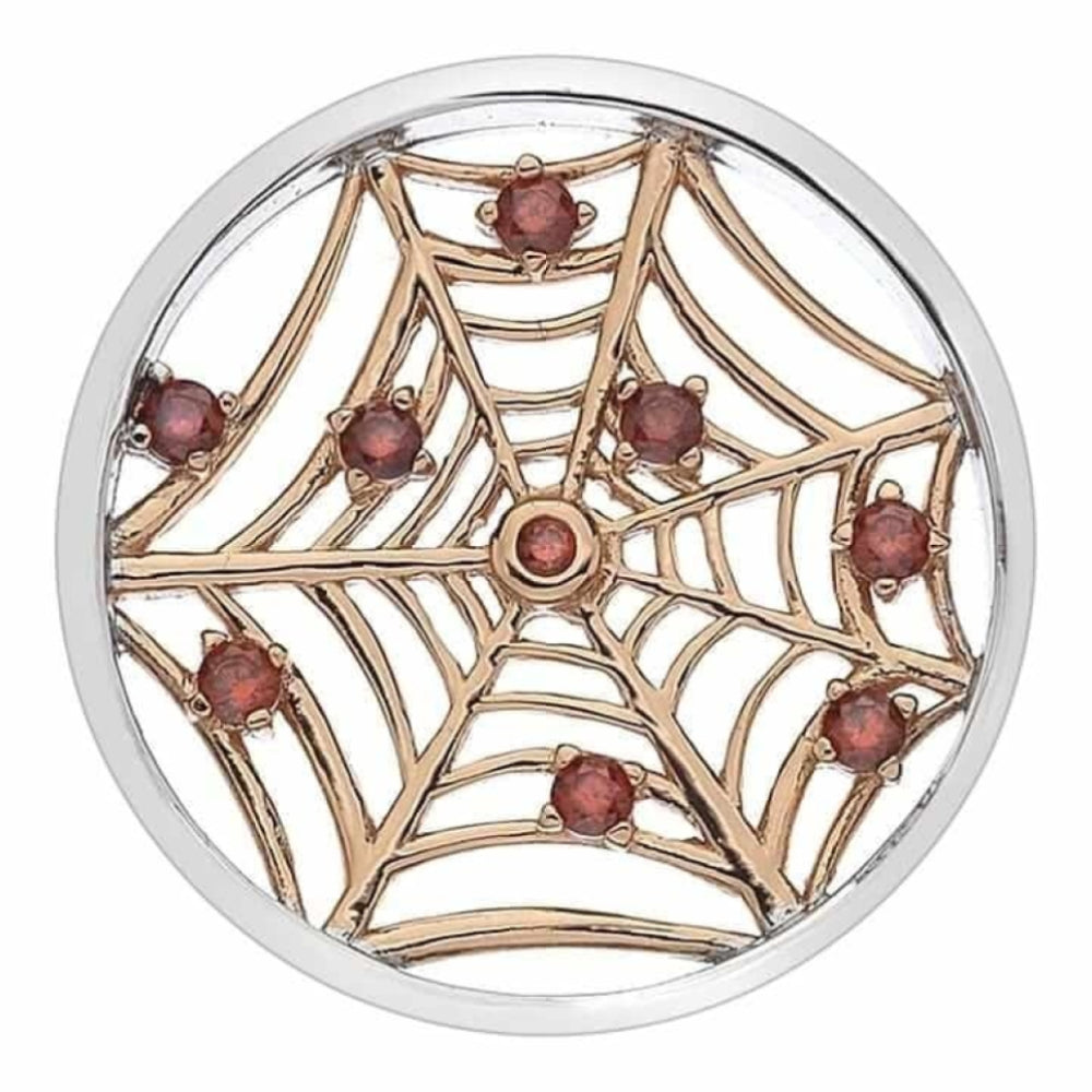 Consistenza Web Rose Gold Plate Coin - 25mm