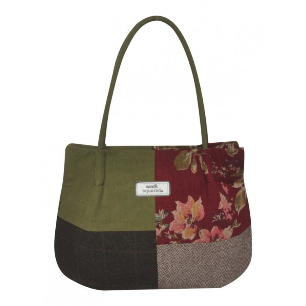 Red Vintage Flower Patchwork Freya Bag