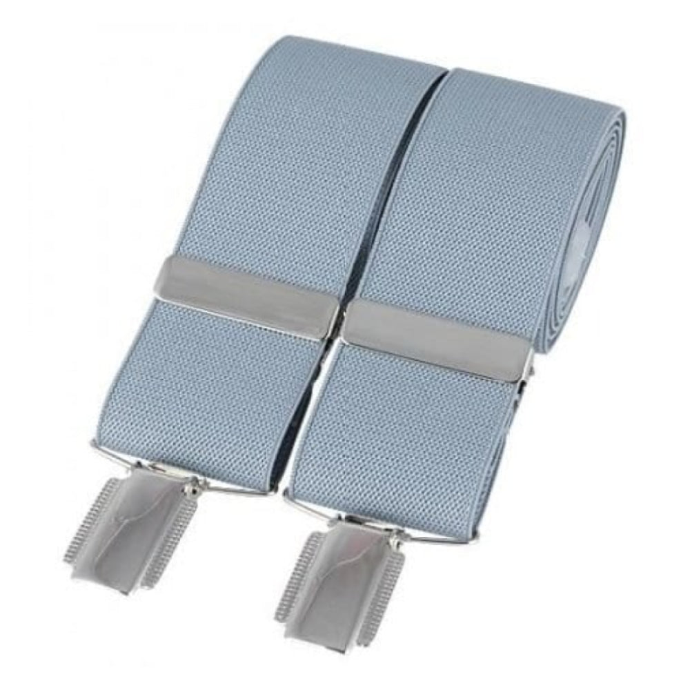 Grey 35mm Elasticated Braces