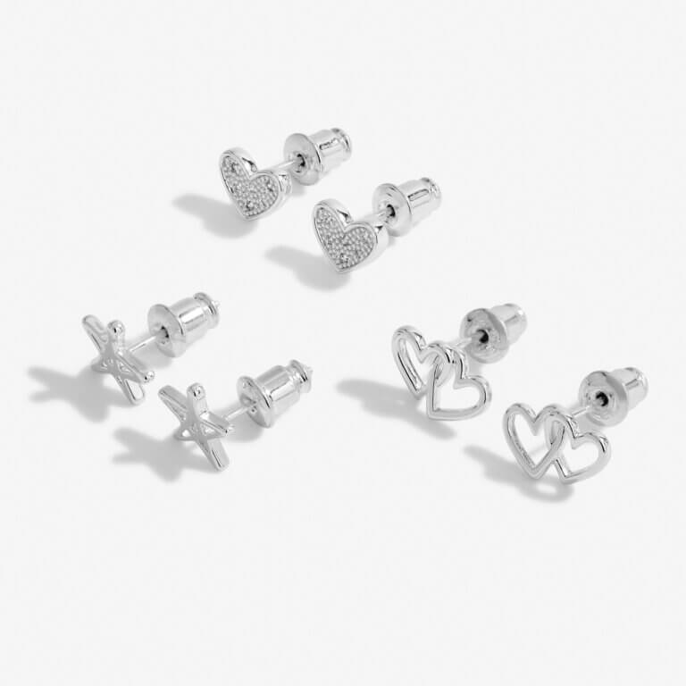 Occasion Earring Box | Best Friend | Silver | Earrings | Set Of 3 Earrings