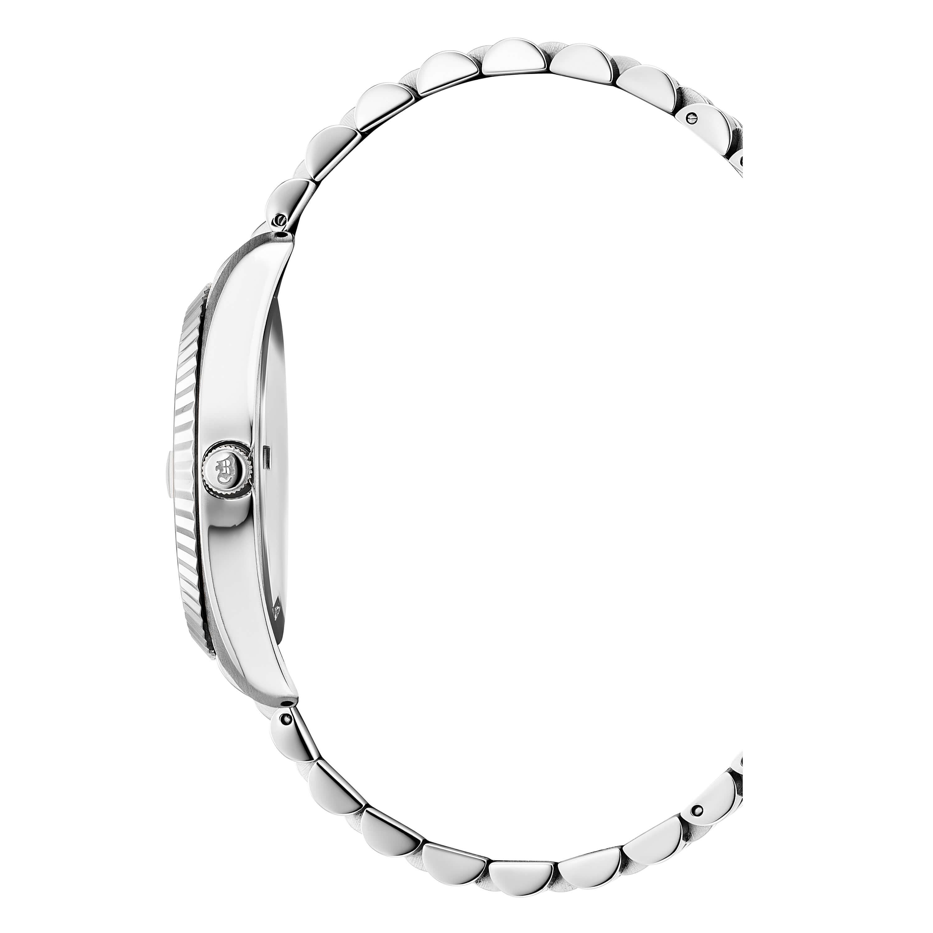 INSPIRATION BUSINESS Blue Dial With Silver Bracelet Strap Unisex Watch