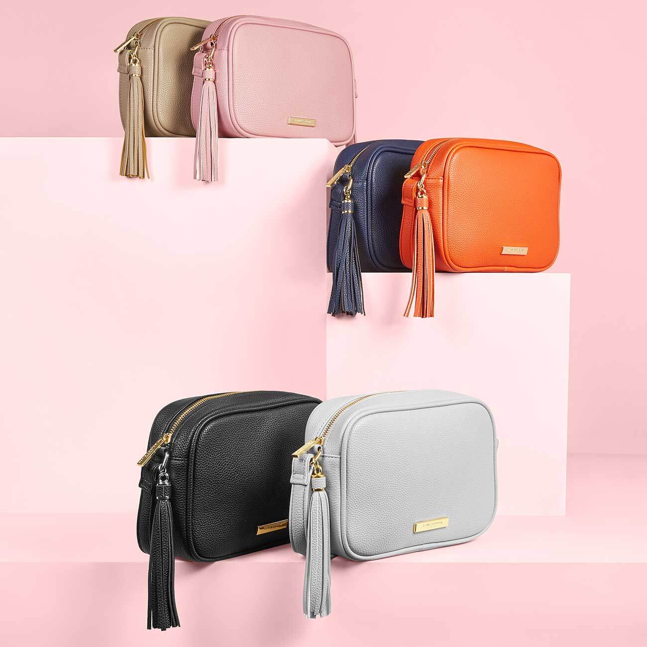 Sophia Tassel Crossbody Bag | Stone