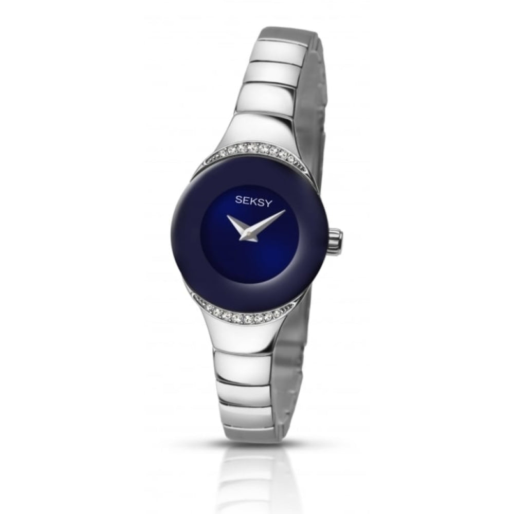 Ladies Bracelet Watch With Blue Dial